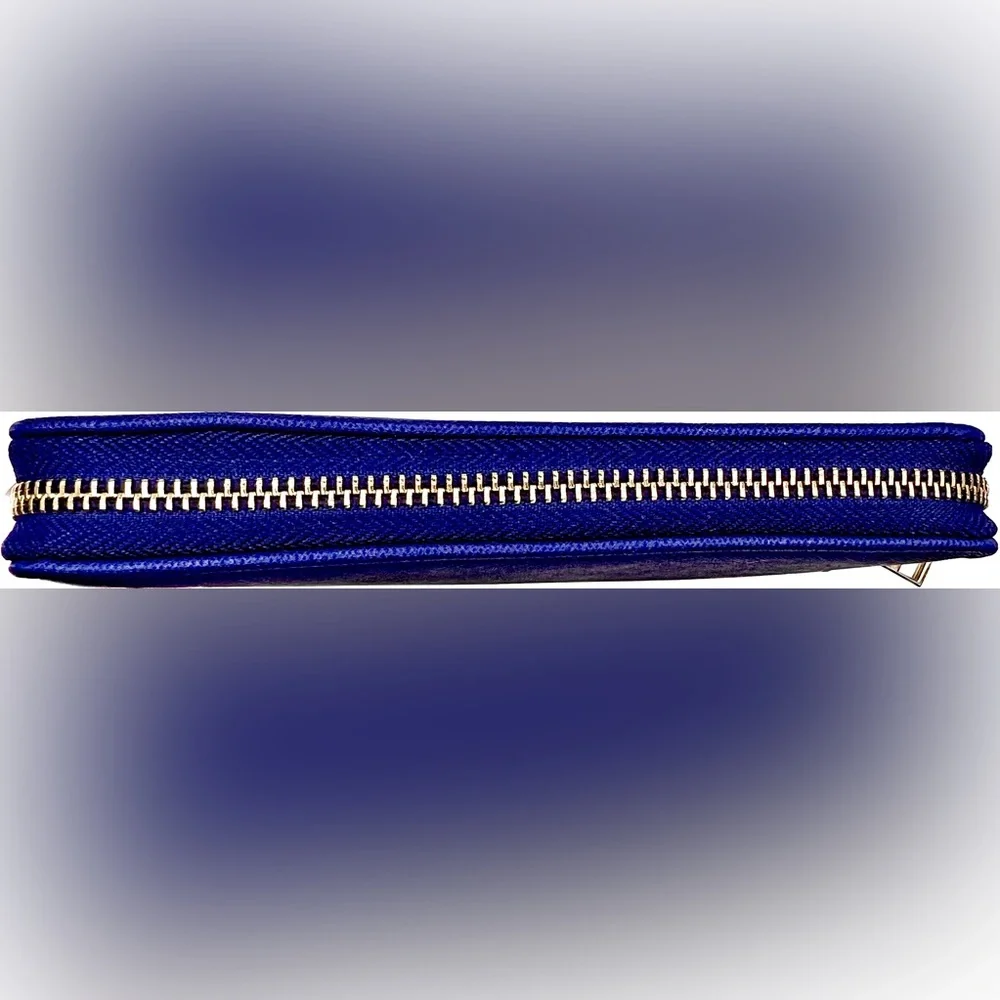 Beautiful Kate Spade ♠️ Cameron Street Stacy Bifold Wallet Dark Blue, Excel Cond - Picture 6 of 12